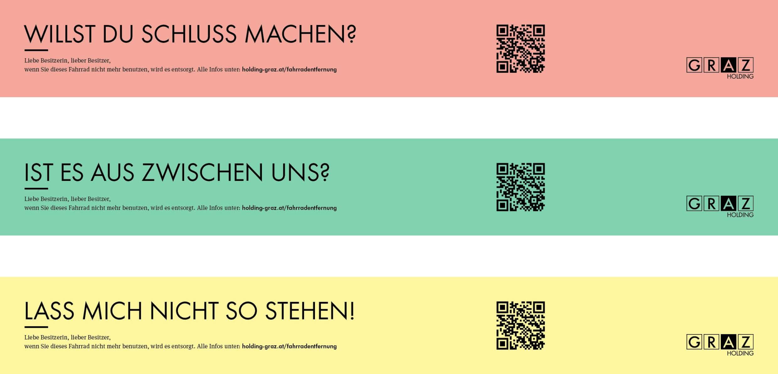 Abbildung der Schleifen zur Fahrradentfernung