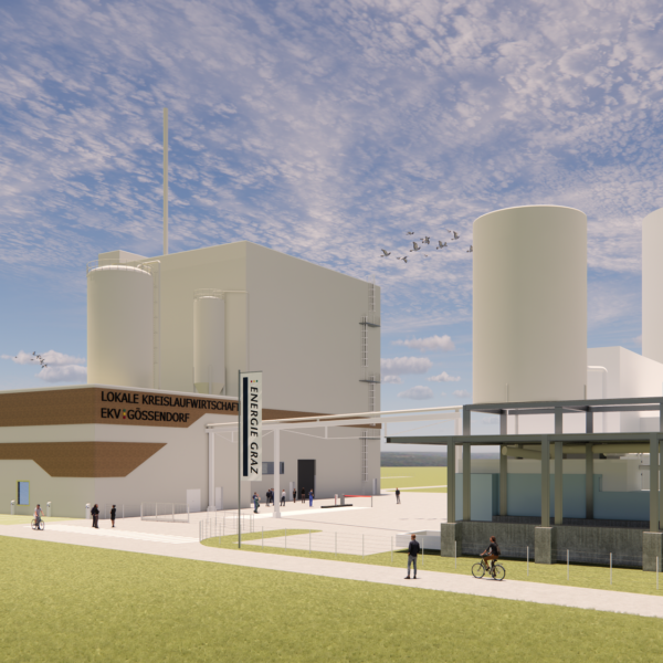 Grafik der künftigen Anlage zur Energetischen Klärschlammverwertung