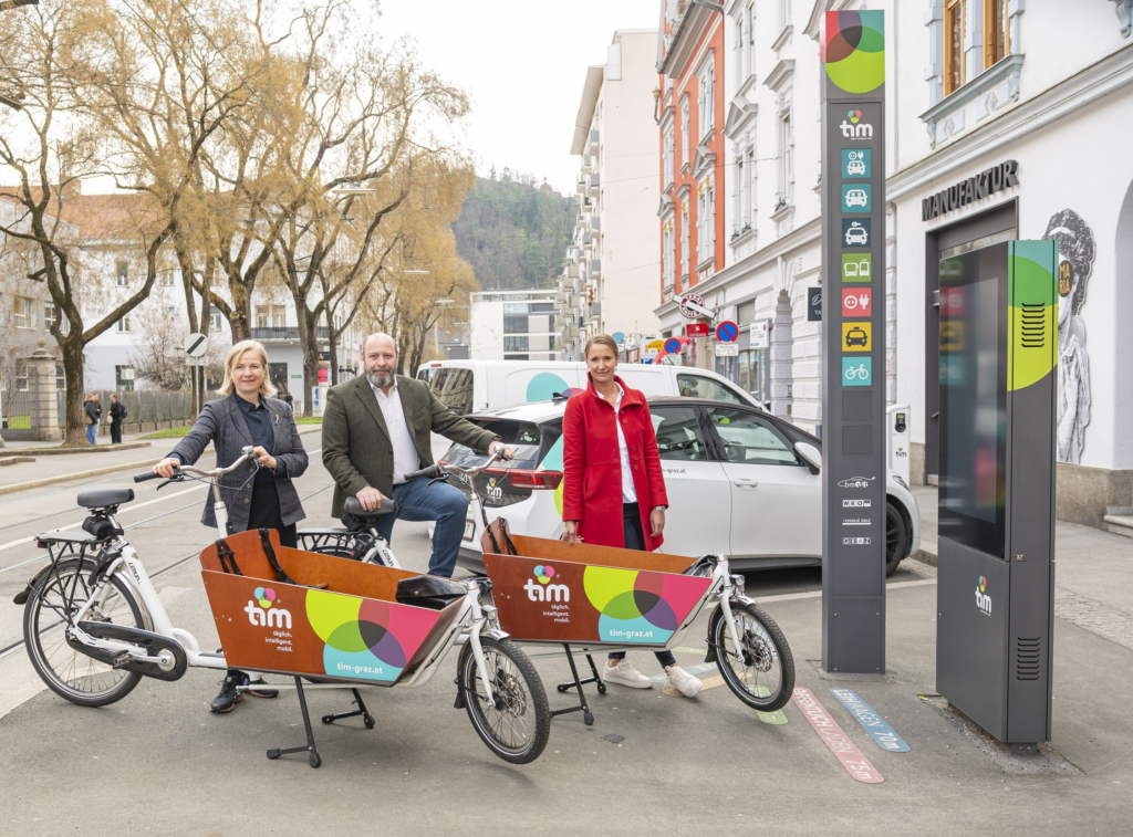 Neue Lastenräder bei tim - Holding Graz