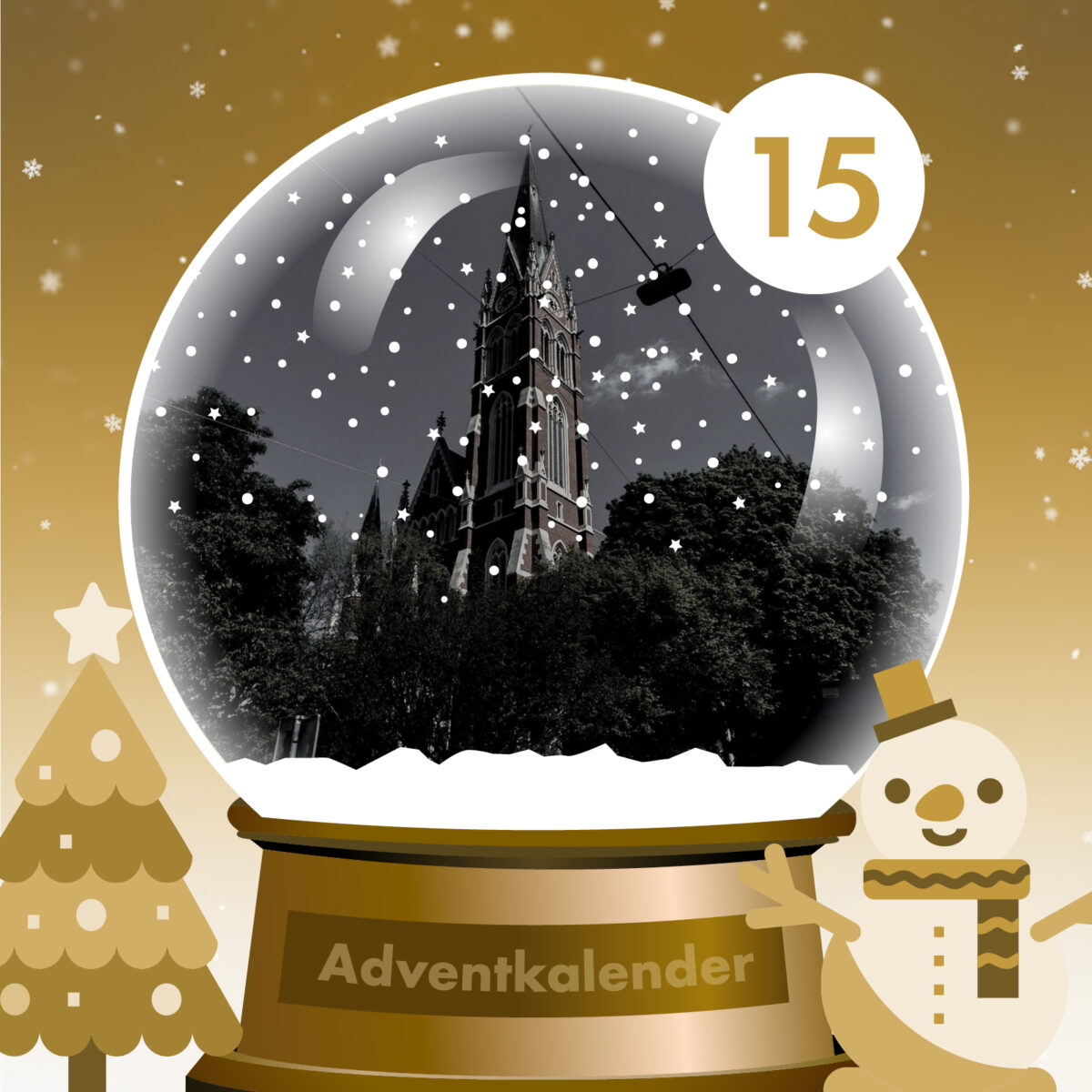 Schneekugel mit Kirche Graz, 