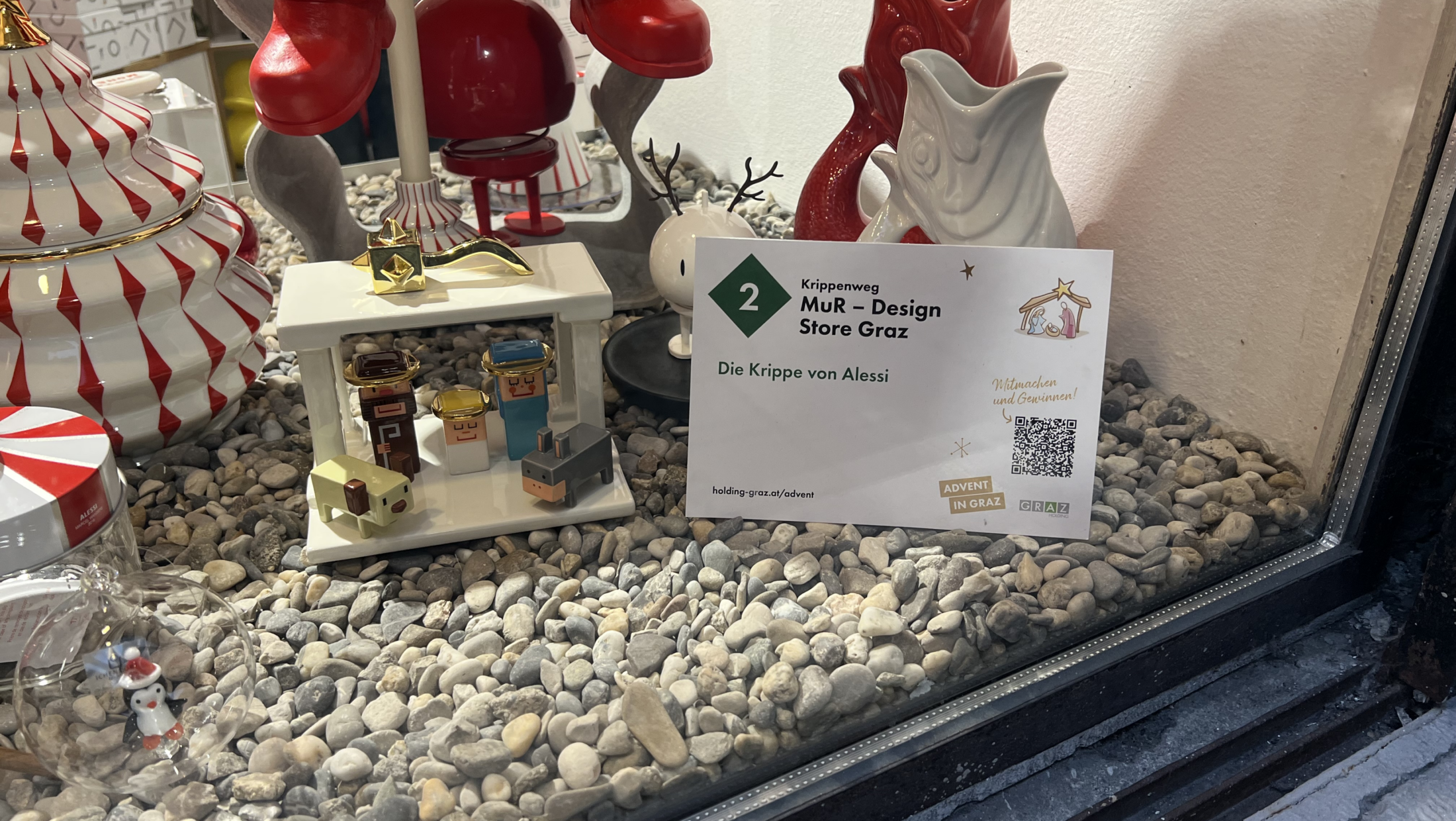 Krippenweg MuR – Design Store Graz. Die Krippe von Alessi.